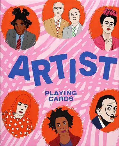 Artist playing cards